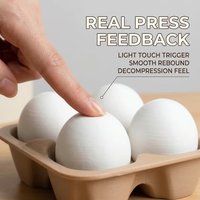 3D Printed Button Clicker Keyring Egg Rice Keycap Press Keychain Fashion Kids Backpack Pendant Press Keyboard Keyring Gifts