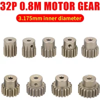 PYFORE 32P M0.8 3.175mm 12T 13T 14T 15T 16T 17T 18T 19T 20T Aluminum alloy metal Pinion Motor Gear For 1/10 Rc Model Car