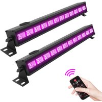 Datewink 2Pcs 36W LED Wall Washer Lights UV 12LEDs Stage Effect Lighting With Remote Control DMX For DJ Disco Party Wedding Bar