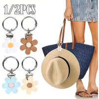 Reise-Hut-Clip, Reise-Blume, magnetischer Hut-Clip, rutschfest, für Sonne, breite Krempe, Hüte-Clip, freihändiger Huthalter, Reise-Accessoires