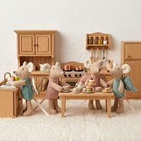Nordic-style fabric little mouse doll small plush toy thumb puppet toy cute angel wing mouse doll fabric doll small decoration
