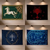 L-Lord of R-Rings kingdoms Flag flag Decoration Outdoor Picnic Party Art Hanging Home Camping Party Banner