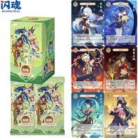 Authentic SHININGSOUL Genshin Impact Official Licensed Genius Invokation TCG Vol 4 Booster Pack Box Game Collectible Cards