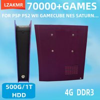 Win11 Game Console G11 70000+Classic Games 500G/1T HDD 4K HD For WII PSP PS2 XBOX SATURN Wireless Controller Support 4 Player