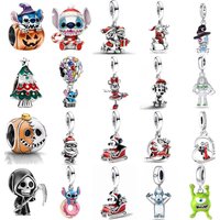 Cute Cartoon Charms Sleigh Vehicle Donut for Pendant Halloween Christmas Theme, DIY Jewelry Making Accessories for Women Gift