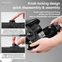 ROCKBROS Portable Self-locking Bags Thickened Polyester Wear-resistant Saddle bags Bicycle Multifunctional Storage Tail Bags