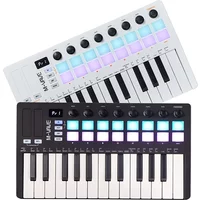 M-VAVE SMK-25 II 25 Key MIDI Controller Keyboard Instrument Mini USB 16 RGB Drum Pads 8 Knobs Professional MIDI Controller