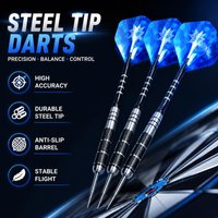 3pcs/Set Tungsten Steel Tip Darts 22g Professional Hard Darts Throwing Sports Games Anti-fall Needle Tip Darts Set