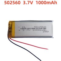3.7V 1000mAh 502560 Lithium Polymer Li-Po li ion Rechargeable Battery Lipo cells For searchlight Tachograph Bluetooth speaker