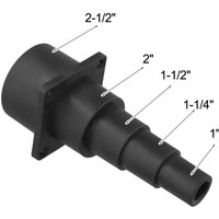 Step Tool Adapter For Wet/Dry Shop Vacuum, Fits 2-1/2 Inch Hose Cut To Fit Plastic Reducer For Power-Tools And Debris Collection