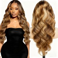 Highlight P4/27 Ombre Lace Front Wig Human Hair Honey Blonde Body Wave 5X5 Lace Closure Wigs Pre Plucked Pre Cut Lace For Women
