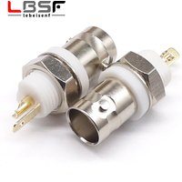 1/5/10 Stück 50 Ohm BNC-KY isolierter weißer Kleber BNC-Buchse Q9 weiblicher Kopf Schweißplatte BNC weiblicher Kopfanschluss