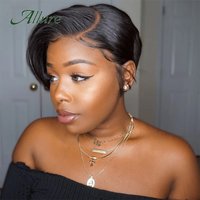 Pixie Cut Straight Bob Wigs Human Hair Wigs 13x6x1 T Lace Frontal Straight Wig On Clearance Sale Short Original Straight Bob