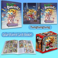 Italian brainrot Card Booklet Trading Cards Set Collection With Card Album TungTungTung Sahur Tralala Cards Game Toy Xmas Gift