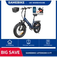 AliExpress NONE SAMEBIKE LOTDM200-II-FT Folding Electric Bike 750W 48V 13Ah, 20*4 Inch Fat Tire, 40km/h Max Speed, 80km Range, NFC Smart Display