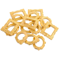 15 Pcs Miniature Picture Frame Decor Accessories Small Gold Resin Frames Mini House nament Photo Props Vintage Charm Frame