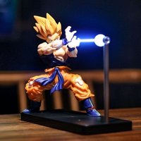Dragon Ball Son Goku Night Light Rechargeable Touch Switch Bedside Lamp Anime Desktop Ornaments Children's Toys Birthday Gift