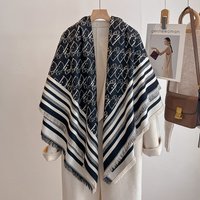 2025 Luxury Brand Winter Women's Cashmere Scarf - Abstract Printed Tasseled Shawl Wrap, Pashmina Bandana & Elegant Poncho