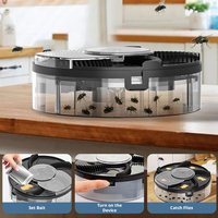 Automatic Charging Household Electric Fly Trap USB Smart Electric Removable Washable Fly Mosquito Cage Bait Gardening Warm Trap