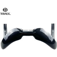 TMAEX-Road Bike Handlebar,Track Bicycle Bar,Full Carbon Fiber DropBar, New Type, No Logo, 31.8*370, 385mm Bike Accessories
