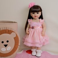 NPK 55CM Waterproof Reborn Doll for Toddlers Newborn Girl Full Body Silicone Betty Princess Life-Like Soft Touch Baby Doll