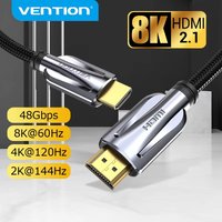 Vention HDMI 2.1 Cable 8K@60Hz High Speed 48Gbps HDMI Cable for Apple TV PS4 High Definition Multimedia Interface Cable HDMI 3m