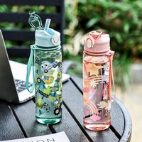 AliExpress NONE A 750ml Large-Capacity Dinosaur Straw Cup, Cute and Portable, Suitable for Outdoor Activities, Camping, Mountaineering, and Cycling
