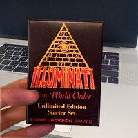 English Version 110pcs Illuminati 1995 Edition Party Tabletop Game Friends Gathering Collectible Card Enthusiast Holiday Gift