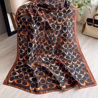 180X90CM Luxury Summer Women Scarf Carriage Quality Soft Silk Scarves Female Shawls Foulard Beach Cover-Ups Wraps Ladies Bandana