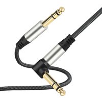 6.35mm 1/4" Male To 6.35mm 1/4" Male TRS Balanced Stereo Audio Cable Gold-Plated Jack 6.35 mm To 6.35 mm For Guitar Amplifier