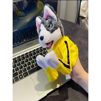 1/2Pcs Boxing Dog Doll Husky Vocal Hand Puppet Funny Battle Creative Interactive Plush Toy Kids Gifts