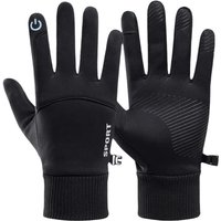 AliExpress WRELS Black Winter Warm Full Fingers Waterproof Cycling Outdoor Sports Running Motorcycle Ski Touch Screen Fleece Gloves