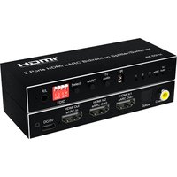 Extracteur Audio eARC HDMI bidirectionnel 4K 60Hz, répartiteur de commutateur Audio HDMI 7.1CH 1x2 2x1 avec Toslink SPDIF + COAXIAL + sortie Audio Aux
