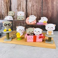 Kawaii Mitao Cat 2 Season Lucky Cat Cheap Cute Cat Blind Box Toys Surprise Figure Cartoon Doll Model Accessories Birthday Gifts