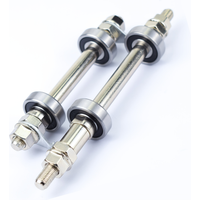 AliExpress VG Sports 1PC MTB Solid Axle Hub with Bearings Front And Rear Axles for Mountain Bike Bicycle Axle Core with 6000RS And 6200RS Bike Parts