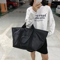 Large Capacity Nylon Fitness Bag Short Trip Casual Women's Travel Bag Business Trip Luggage Tote Bag Shopping Bag