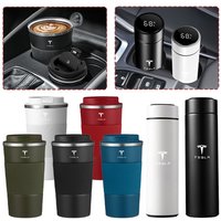 Stainless Steel Coffee Tumbler Thermos Cup Travel Thermal Mug For Tesla Model 3 Model S X Model Y Cybertruck WYE Roadster SpaceX