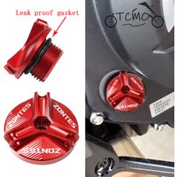 For Zontes ZT310X 310T 310V ZT310R G1 ZT125 S350 E350 D350 Motorcycle CNC Aluminum Engine Oil Filler Cap Oil Plug Cover