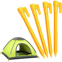 4Pcs/Set Tent Pegs Outdoor Travel Beach Mat Camping Fixed Pegs Fixed Nails Durable Pegs Stakes Nails Accessories