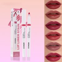 Precise Tip 2-in-1 Lip Liner & Lip Stain Waterproof Non-transfer Long Lasting Lip Liner Pencil Lip Tint