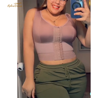 Fajas Colombianas Post-Surgery Compression Vest for Women Sleeveless Body Shaper for Tummy & Waist - Liposuction Recovery Girdle