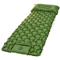 Camping Ultralight Inflatable Air Sleeping Pad Portable Mattress With Built In Pump Pillow For Outdoor Hiking Backpack Trips
