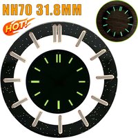 HOT Mods 31.8mm Black White Transparent Skeleton WatchDial Face Fit NH35 NH36 NH38 NH70 NH71 NH72 Automatic Movement Watch Parts