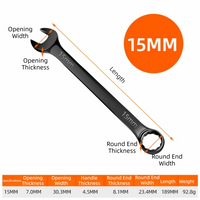 Hand Tool 6-32mm Combination Wrench High-speed Steel Opened Ring Open-ended Spanner Metric Combo Spanner Car Repair