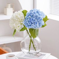 3Pcs 58CM Artificial Hydrangea Flowers Silk Bouquet Realistic Colorful Wedding Home Party Living Room Decor