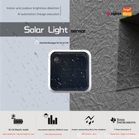 Tuya Zigbee Solar Light Sensor - IP65 Waterproof Outdoor Brightness Detector with Real-Time Luminance Monitoring,