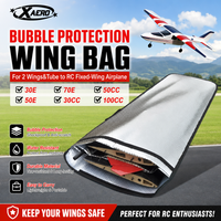 XAERO Flügeltasche mit Blasenschutz für 2 Flügel und Rohre auf RC-Starrflügelflugzeuge 30-50E 70E 30CC 50CC 100CC