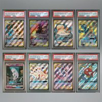 DIY PTCG Trading Card Game English Version Eevee Snorlax Machamp Mewtwo Magikarp 10Points Rare Rating Card Collecting Card Gift