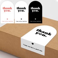 50 pcs/pack Thank You for Your Order Stickers Rectangle Gift Package Box Seals for Small Business Mailer Bags Party Favor