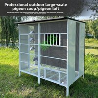 Painted Rust Resistant Assembly Outdoor Large Pigeon Cage Aviary Exhibition Bird Cage Tour-Level Feeder Friendly Bird Cage